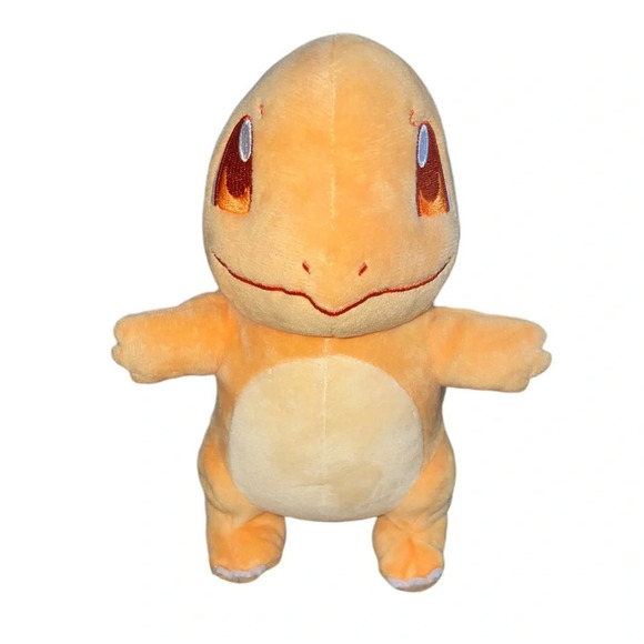 POKEMON SELECT Shiny Charmander Plush Stuffed Toy 2021 Nintendo 8” Orange Eyes - Picture 8 of 8